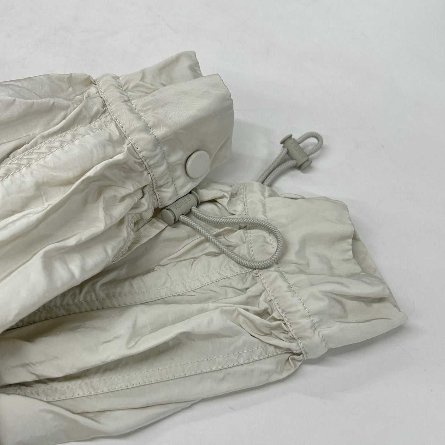 Fendi Light Gray Axaj Nylon Jacket 36 — view 5