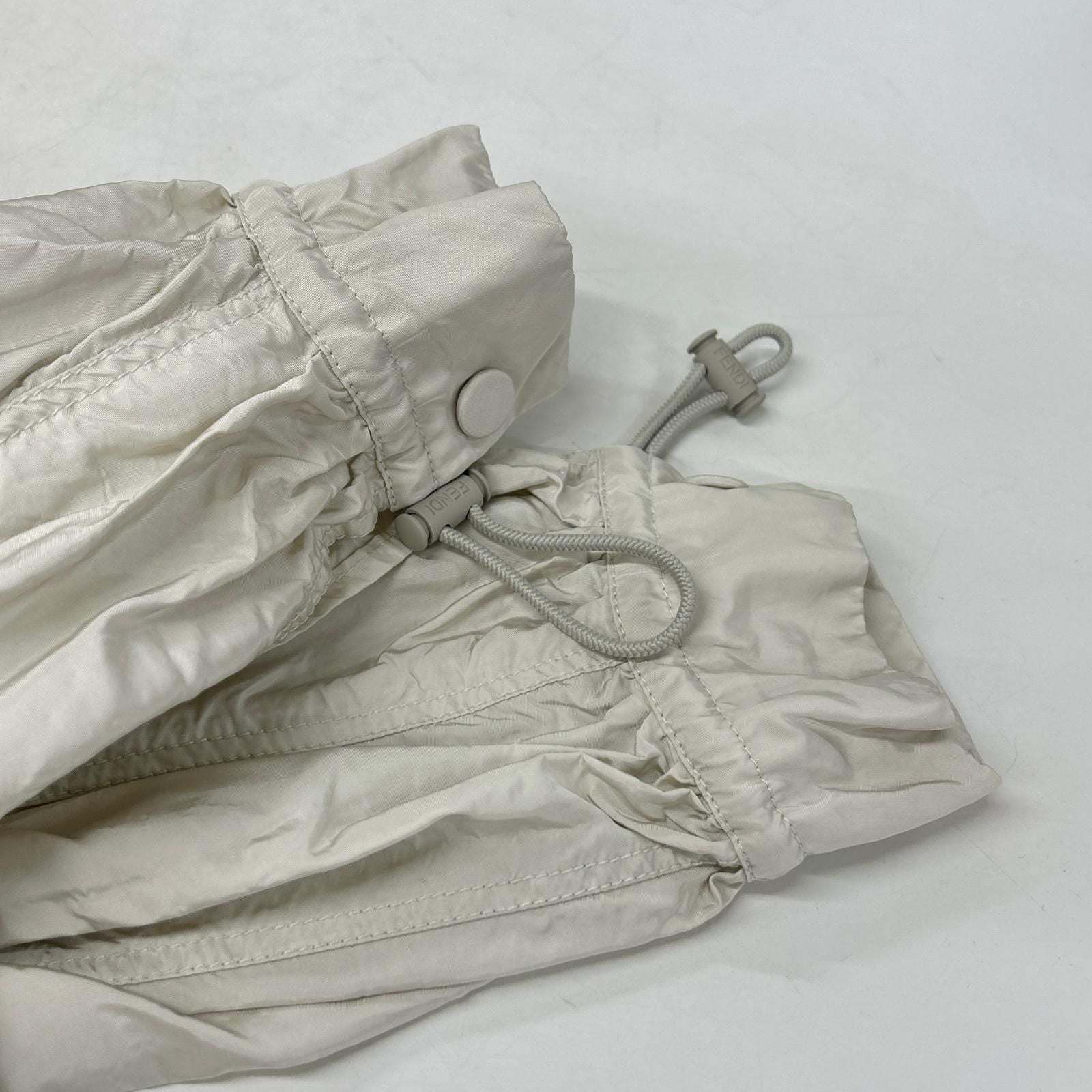 Fendi Light Gray Axaj Nylon Jacket 36 — view 5