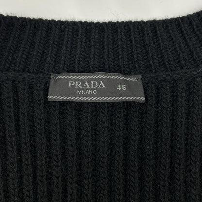 Prada Black Logo Knit Vest 46 — view 3
