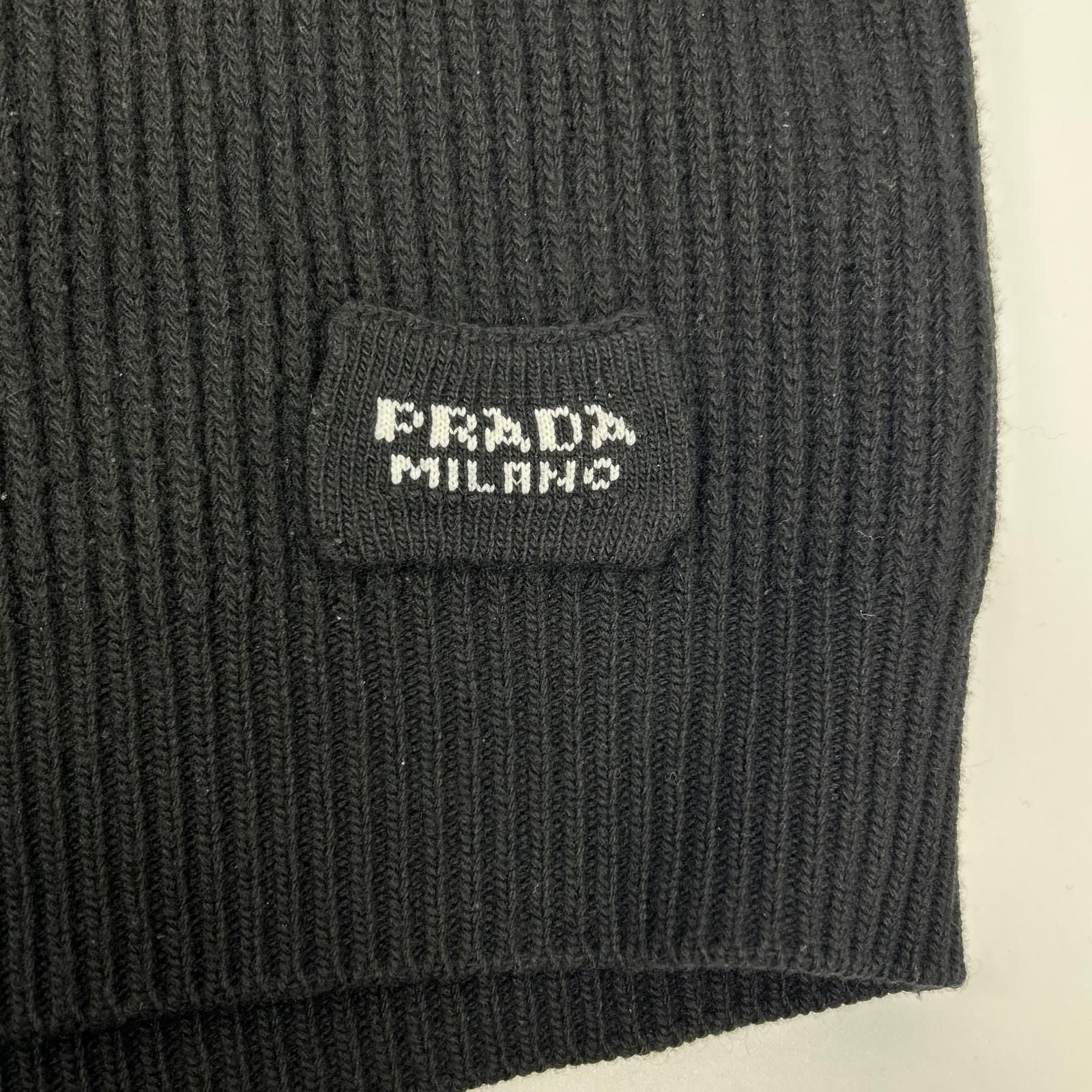 Prada Black Logo Knit Vest 46 — view 9