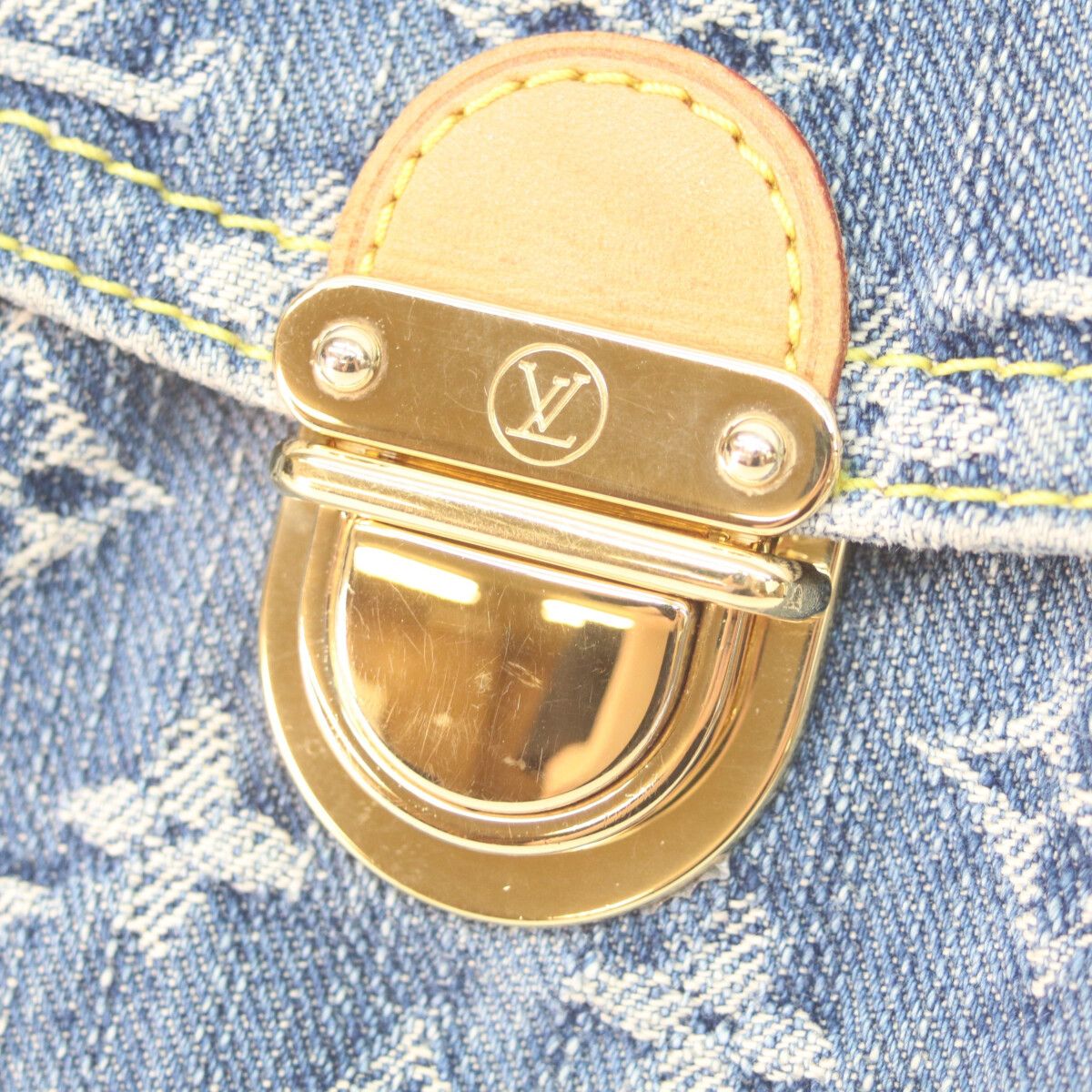 Louis Vuitton Monogram Denim Mini Pleaty Shoulder — view 6