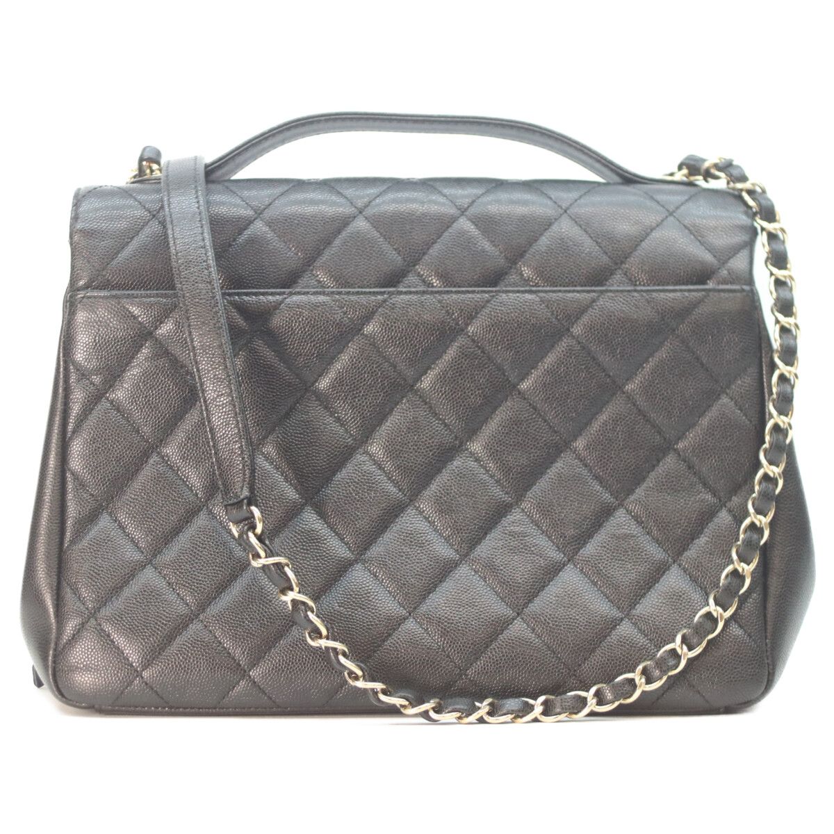 Chanel Black Caviar Gold Business Affinity 2-Way — view 3