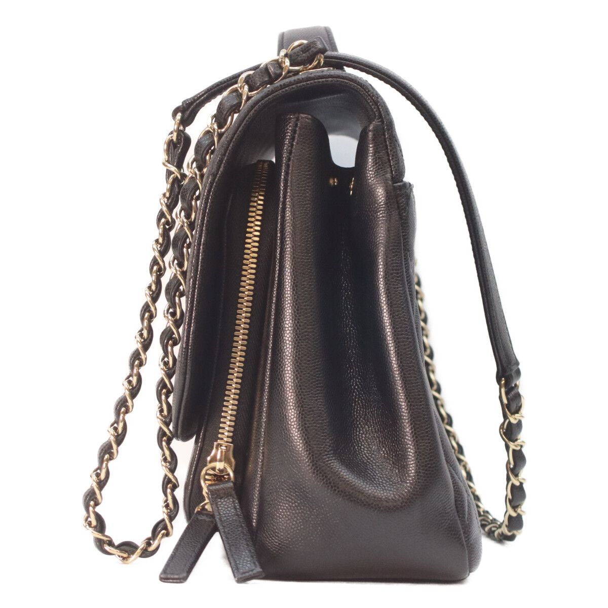 Chanel Black Caviar Gold Business Affinity 2-Way — view 2