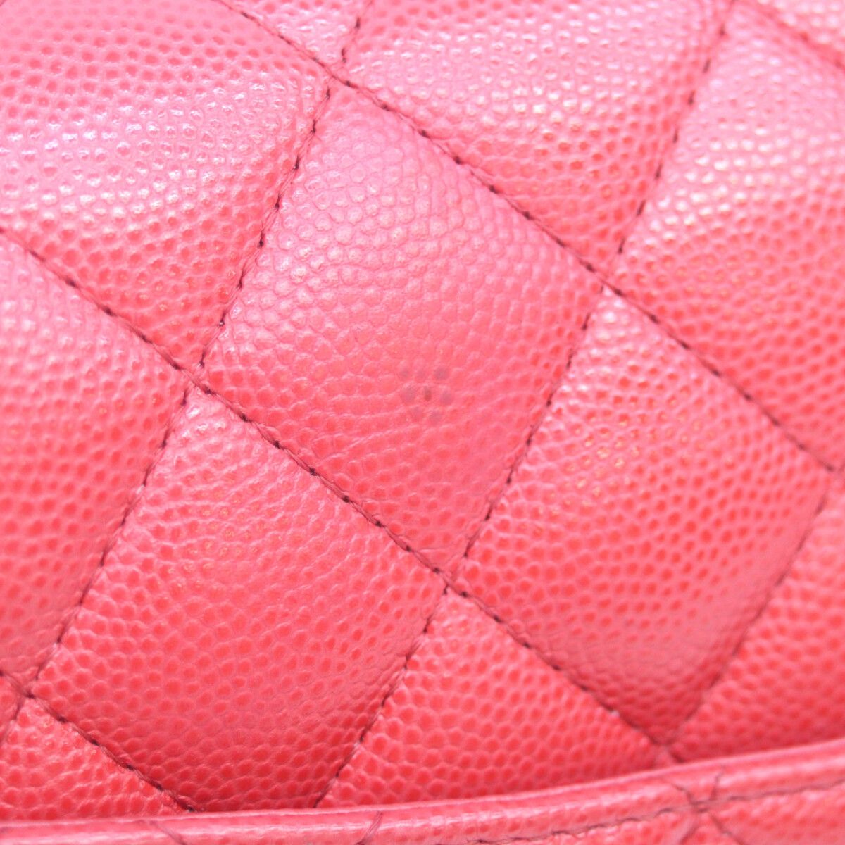 Chanel Red Caviar Gold Quilted 23 Shoulder — view 7