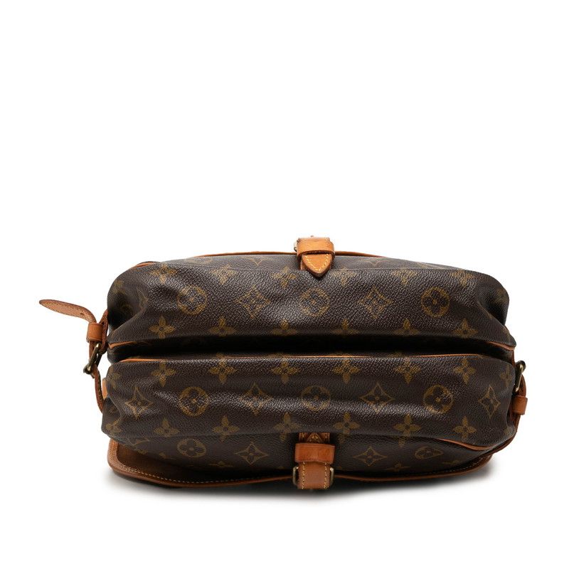 Louis Vuitton Monogram Saumur 30 Crossbody Shoulder Bag Brown Leather — view 3