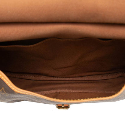 Louis Vuitton Monogram Saumur 30 Crossbody Shoulder Bag Brown Leather — view 4