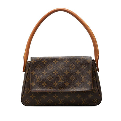 Louis Vuitton Monogram Mini Looping Shoulder Bag Brown Leather