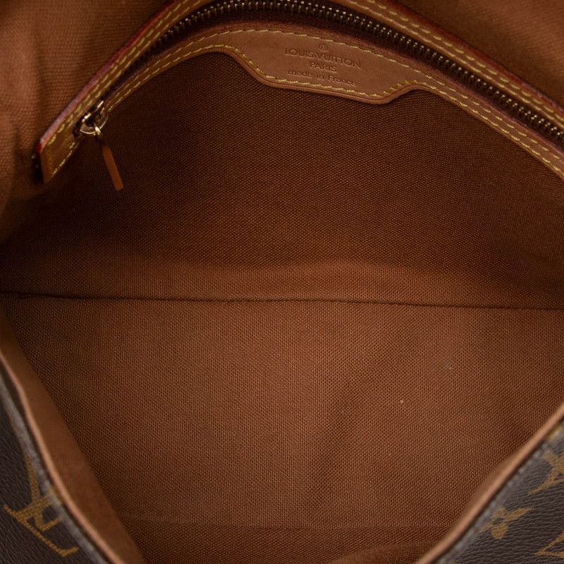 Louis Vuitton Monogram Mini Looping Shoulder Bag Brown Leather — view 4