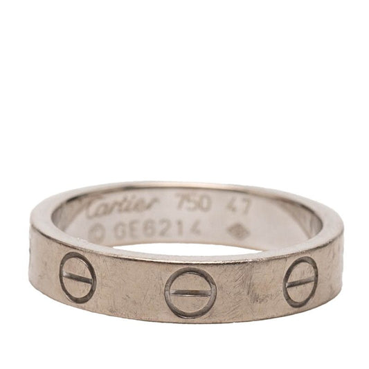 Cartier Love Ring 47 18k White Gold