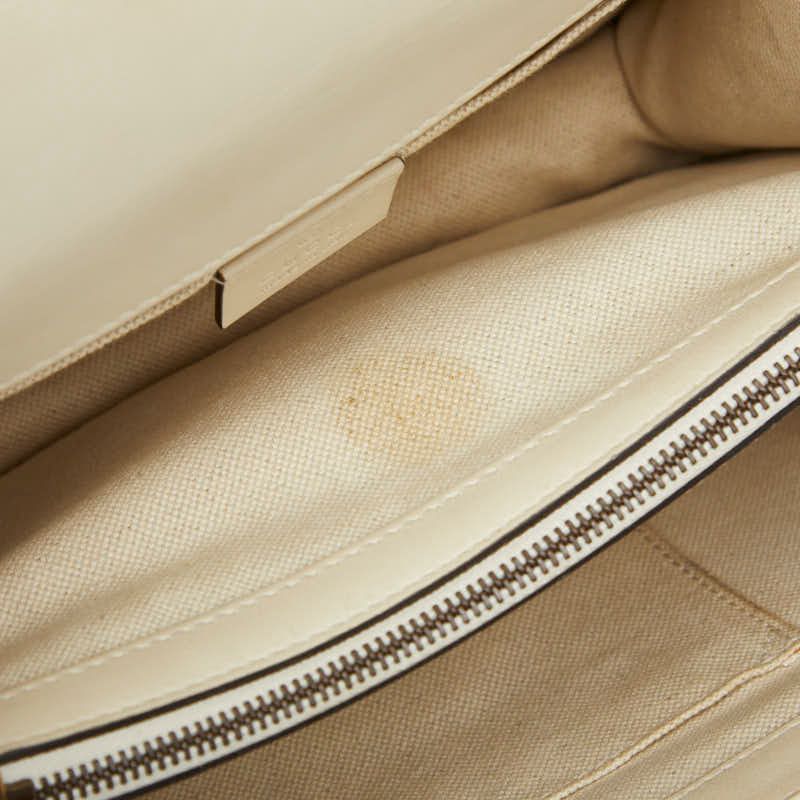 Gucci Dionysus Bamboo 2-Way Shoulder Bag White Navy Red Leather — view 8