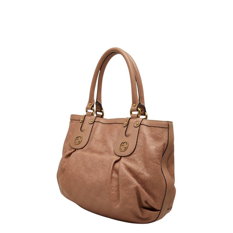 Gucci Guccissima Scarlet Tote Pink Leather — view 2