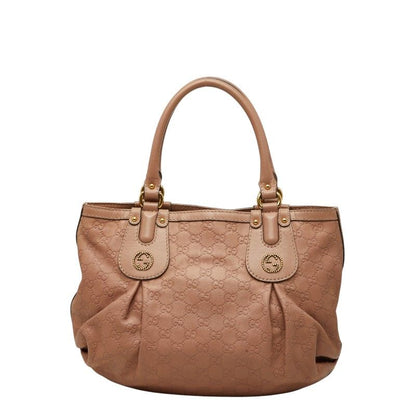 Gucci Guccissima Scarlet Tote Pink Leather