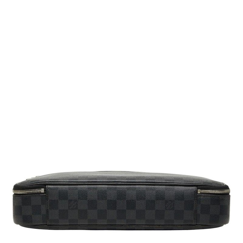 Louis Vuitton Damier Graphite Steve Business Shoulder Bag 2-Way Black Leather — view 3