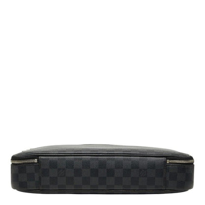 Louis Vuitton Damier Graphite Steve Business Shoulder Bag 2-Way Black Leather — view 3