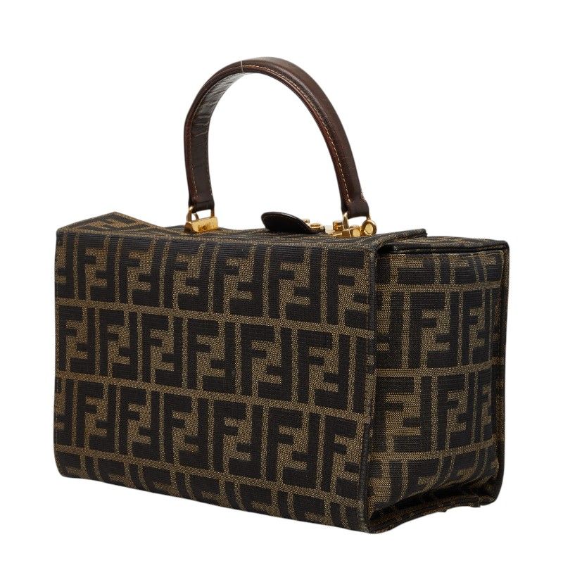 Fendi Zucca 2-Way Shoulder Bag Brown Canvas Leather — view 2