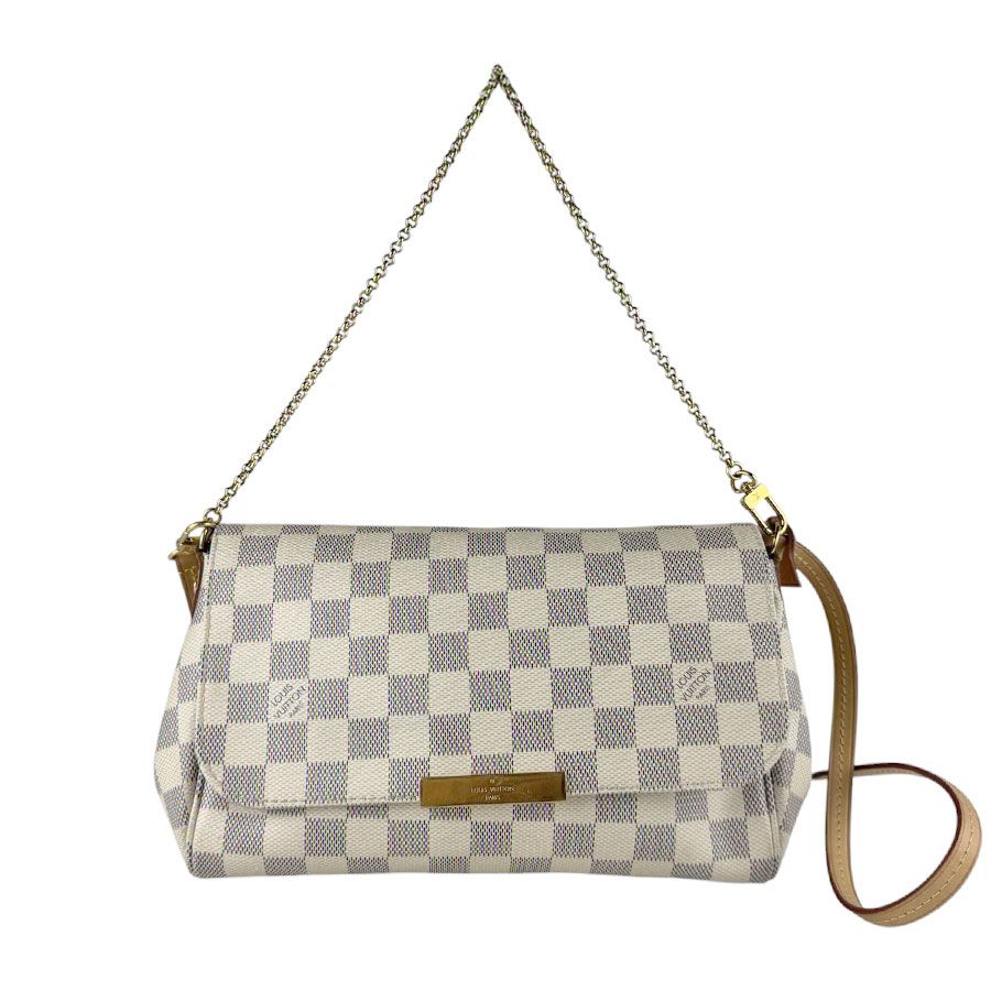 Louis Vuitton 2-Way Shoulder Bag Damier Azur Favorite