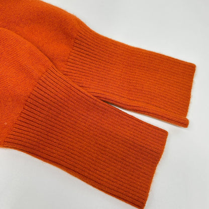 Loro Piana Orange Neck Long Sleeve 95 Cashmere Knit Top 40 Sweater — view 7