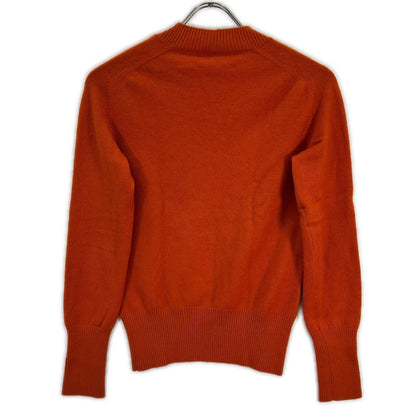 Loro Piana Orange Neck Long Sleeve 95 Cashmere Knit Top 40 Sweater — view 2