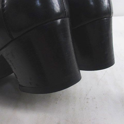 Hermes Constance Loafers Heels Buckle 36 Black Leather — view 8