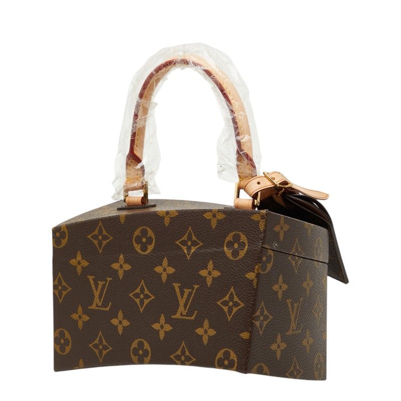Louis Vuitton Twisted Box Shoulder Bag Brown Leather — view 2