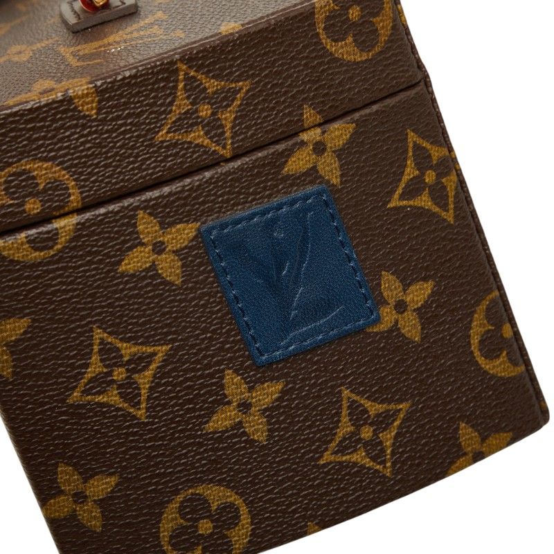 Louis Vuitton Twisted Box Shoulder Bag Brown Leather — view 8