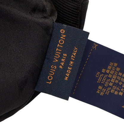 Louis Vuitton Monogram LV Fast Baseball Cap Black Leather Cotton — view 7