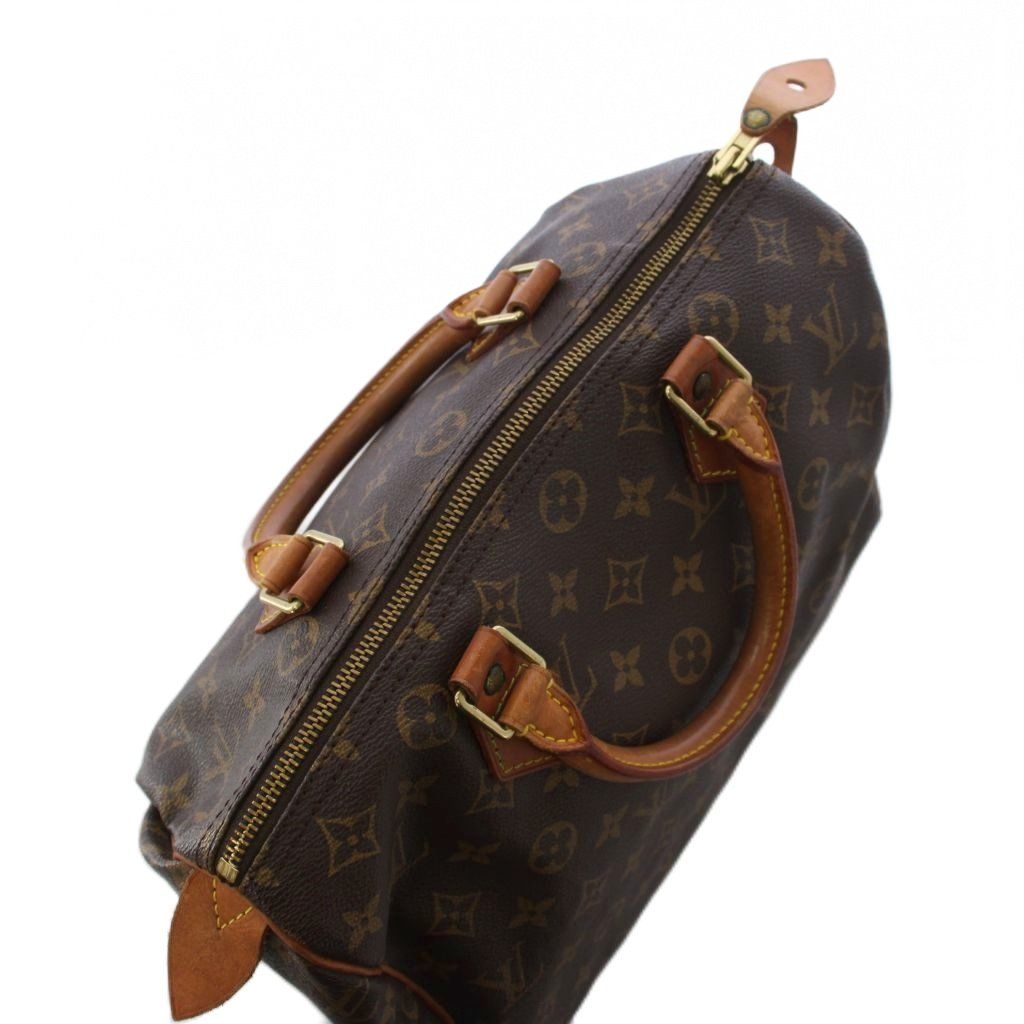 Louis Vuitton Speedy 30 Boston Bag Monogram Canvas Brown YT — view 7