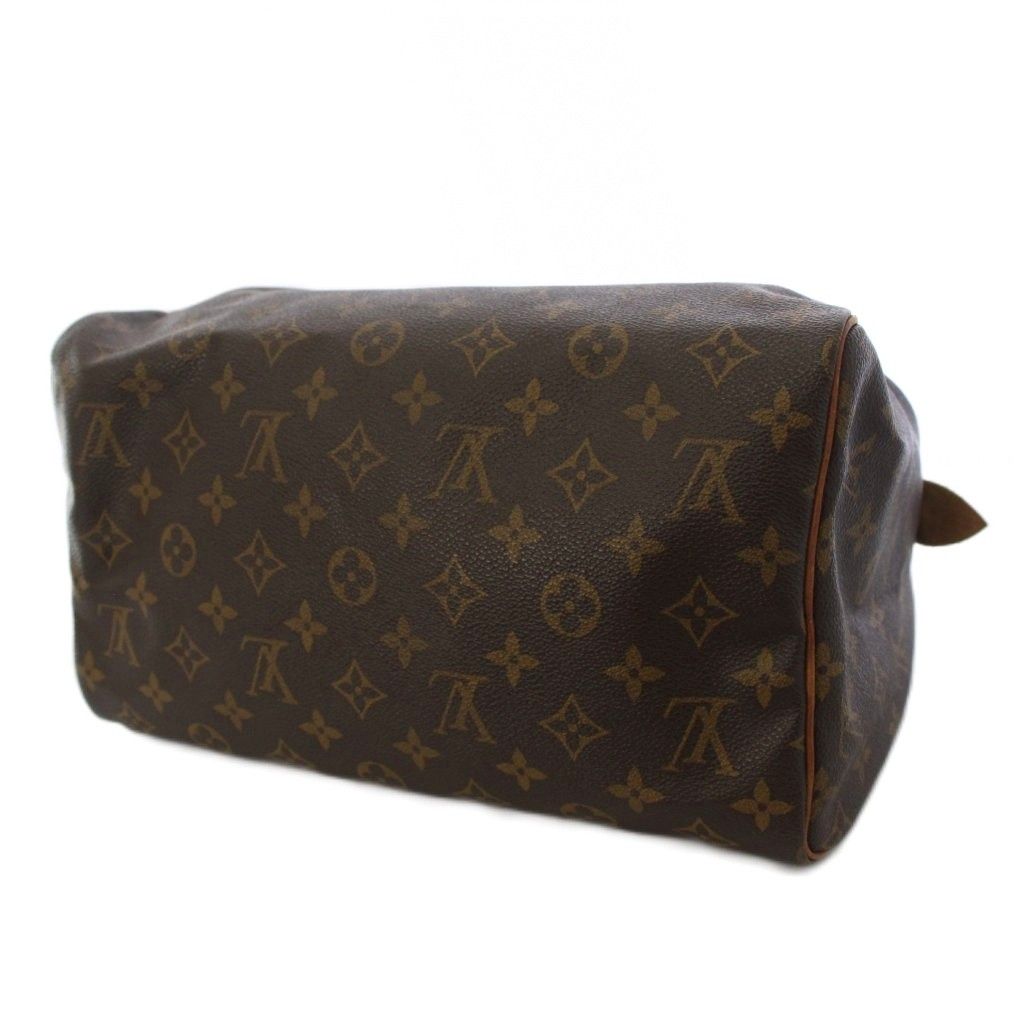 Louis Vuitton Speedy 30 Boston Bag Monogram Canvas Brown YT — view 4