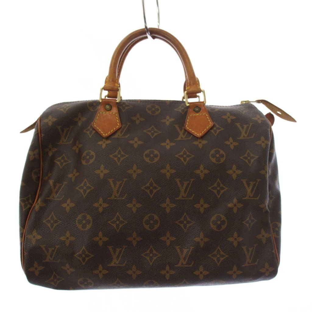 Louis Vuitton Speedy 30 Boston Bag Monogram Canvas Brown YT