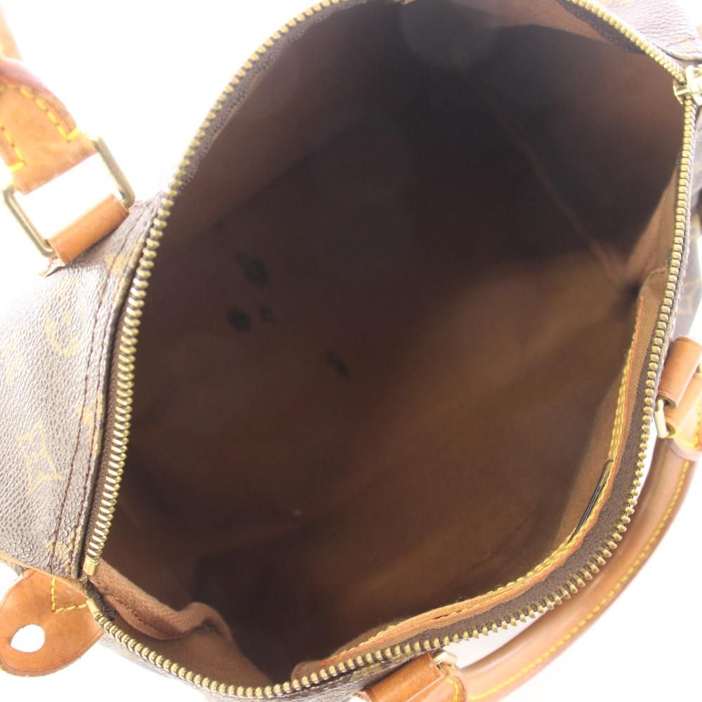 Louis Vuitton Speedy 30 Boston Bag Monogram Canvas Brown YT — view 6