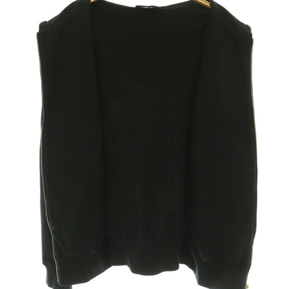 Chanel Coco Graffiti Logo Zip Up Hoodie Cotton S Black — view 4