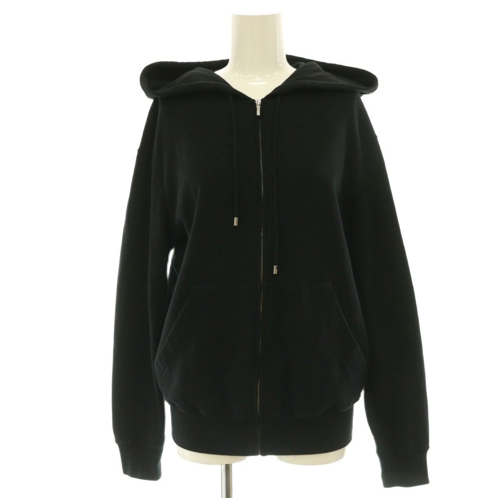 Chanel Coco Graffiti Logo Zip Up Hoodie Cotton S Black