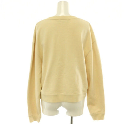 Chanel 31 Rue Cambon Logo Cropped Sweatshirt Long Sleeve Cotton M Ivory — view 2