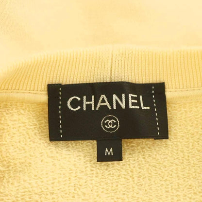 Chanel 31 Rue Cambon Logo Cropped Sweatshirt Long Sleeve Cotton M Ivory — view 6