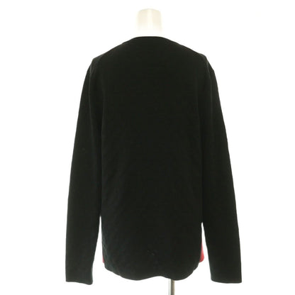 Louis Vuitton Knit Sweater with Monogram Chain Long Sleeve Silk M Black — view 2