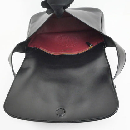Chanel Timeless CC Messenger Bag Black Lambskin — view 5