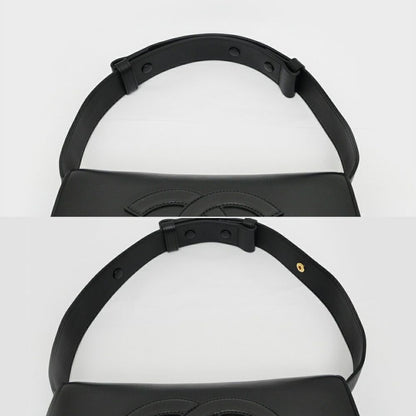 Chanel Timeless CC Messenger Bag Black Lambskin — view 8