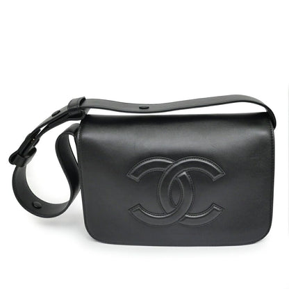 Chanel Timeless CC Messenger Bag Black Lambskin
