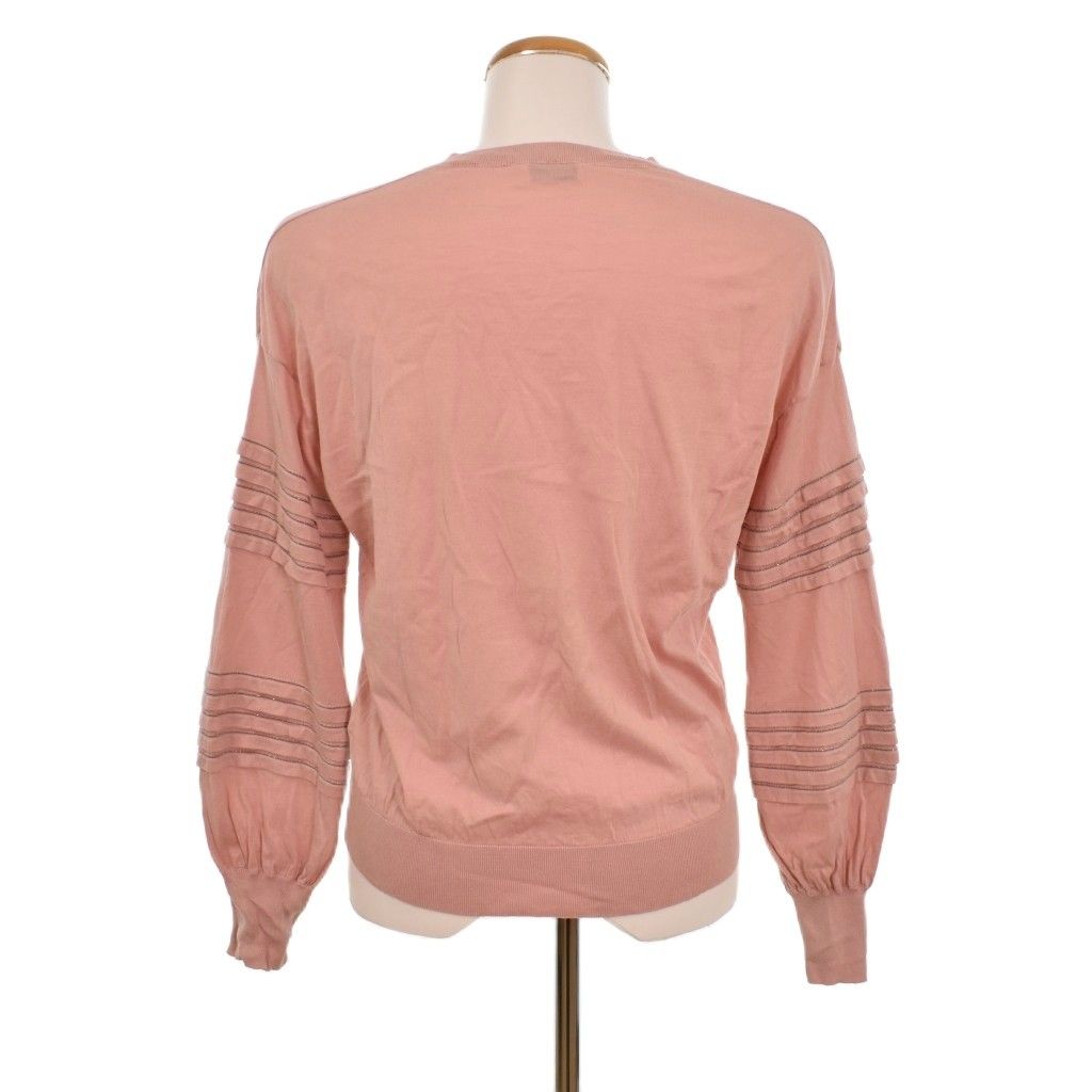 Brunello Cucinelli T-Shirt Long Sleeve Neck Xxs Pink — view 2