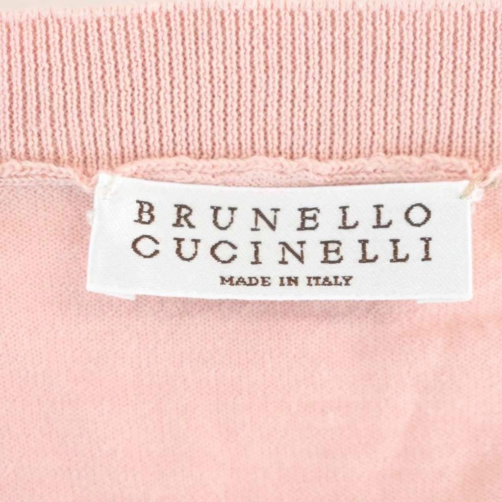 Brunello Cucinelli T-Shirt Long Sleeve Neck Xxs Pink — view 4
