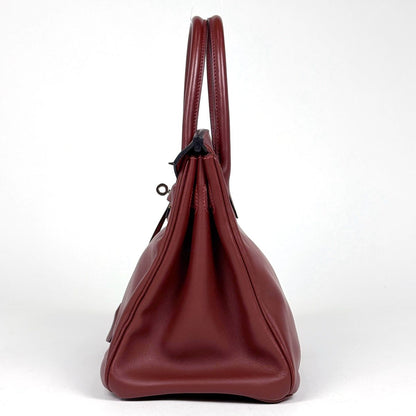 Hermes Birkin 30 Handbag Swift Rouge Ache — view 2