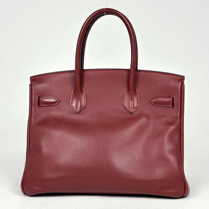 Hermes Birkin 30 Handbag Swift Rouge Ache — view 3