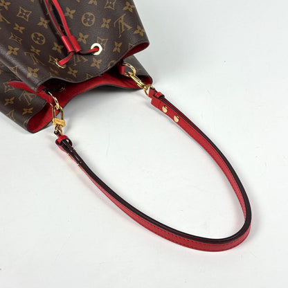 Louis Vuitton Neo Noe Drawstring Shoulder Crossbody Bag Monogram Coquelicot — view 7