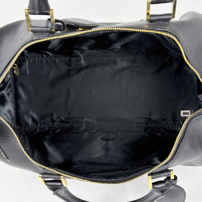 Chanel CC Logo Boston Bag 2-Way Caviar Leather Black — view 9