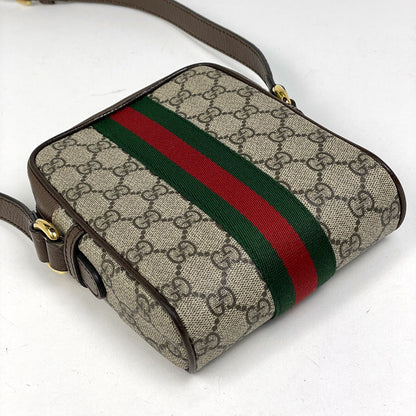 Gucci Ophidia GG Shoulder Bag Sherry Line Web Brown — view 2