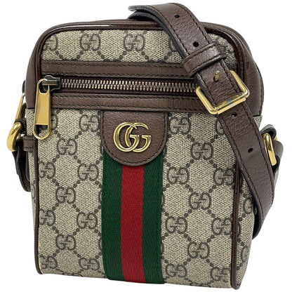 Gucci Ophidia GG Shoulder Bag Sherry Line Web Brown