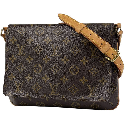 Louis Vuitton Musette Tango Short Shoulder Bag Monogram Brown