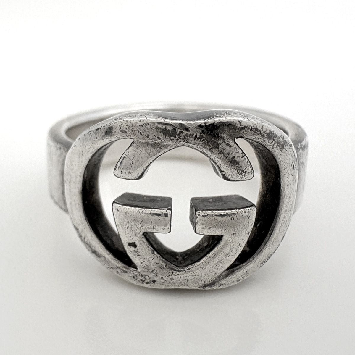 Gucci GG Logo Ring No 6.5 925 Sterling Silver — view 2