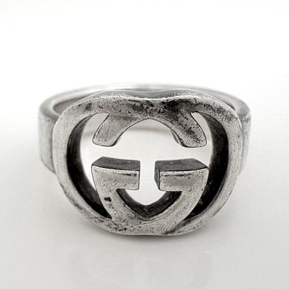 Gucci GG Logo Ring No 6.5 925 Sterling Silver — view 2