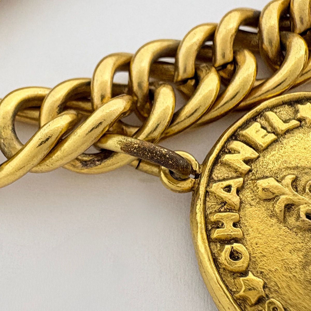 Chanel CC Logo Bracelet Gold Plated — view 4